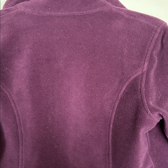 Columbia Fleece Zip Up Jacket Women’s M Purple Full Zip - Picture 6 of 8